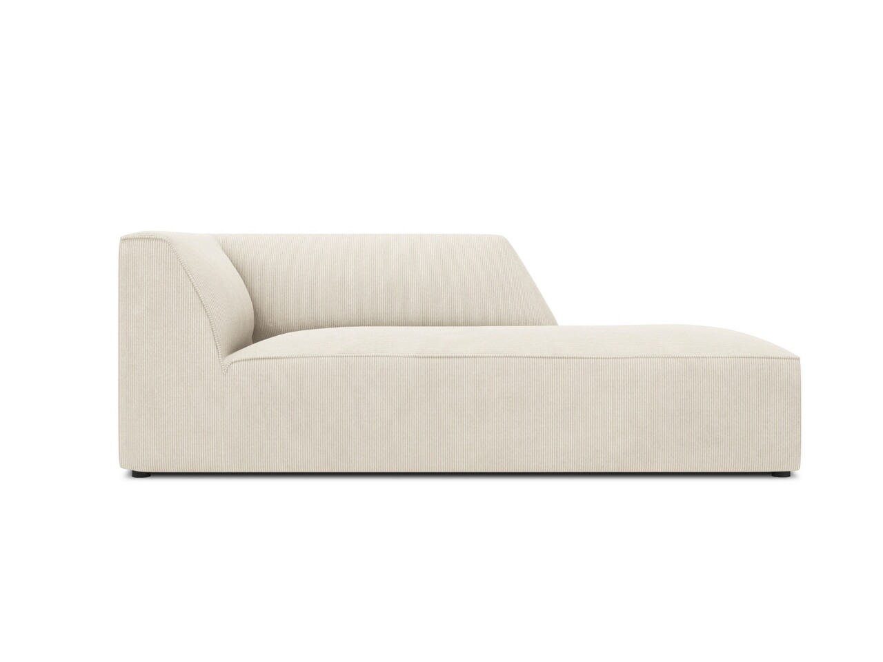 Sezlong living dreapta 1 loc, Ruby, Micadoni Home, BL, 180x93x69 cm, velur, bej deschis - imagine 7